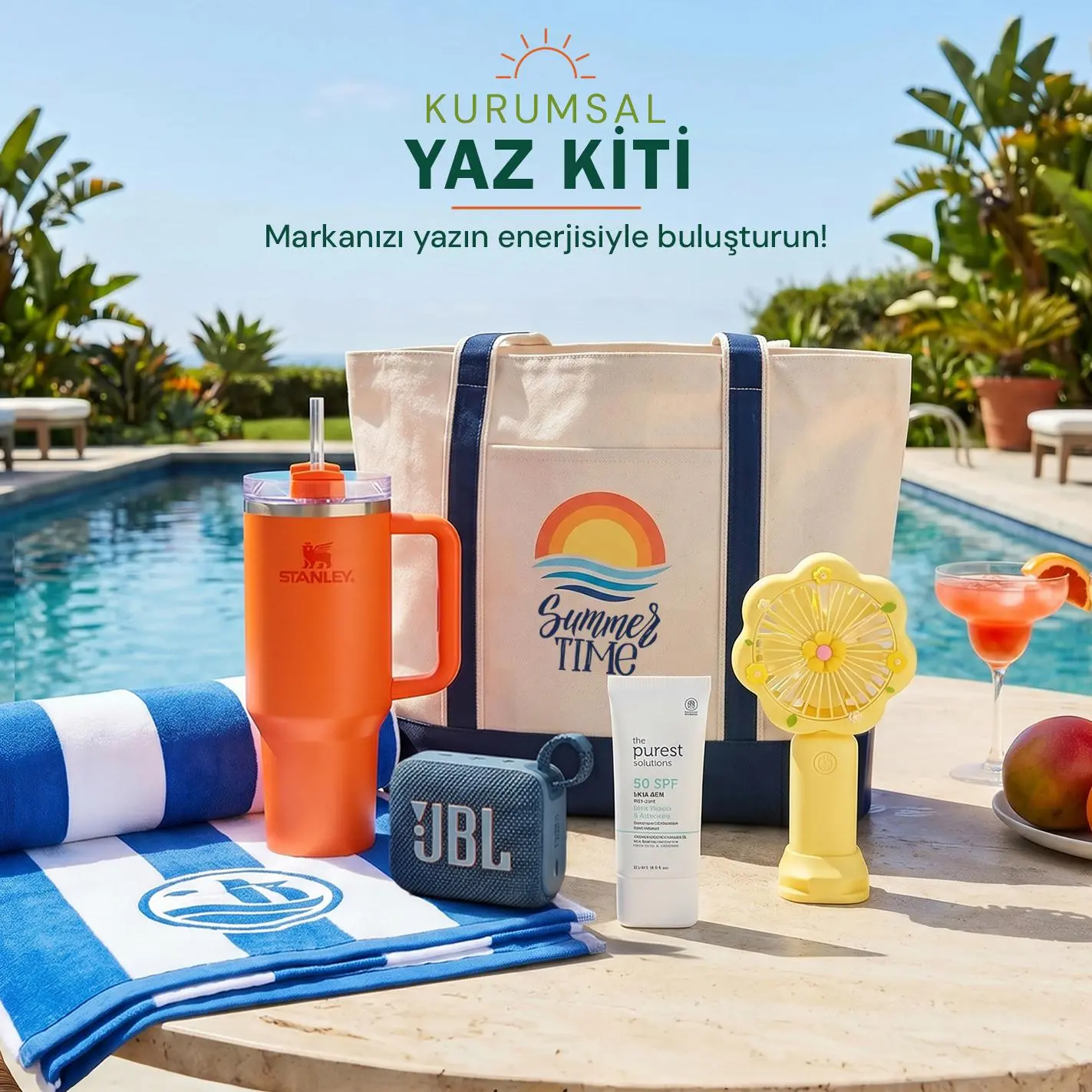 Havuz Keyfi Kurumsal Yaz Seti
